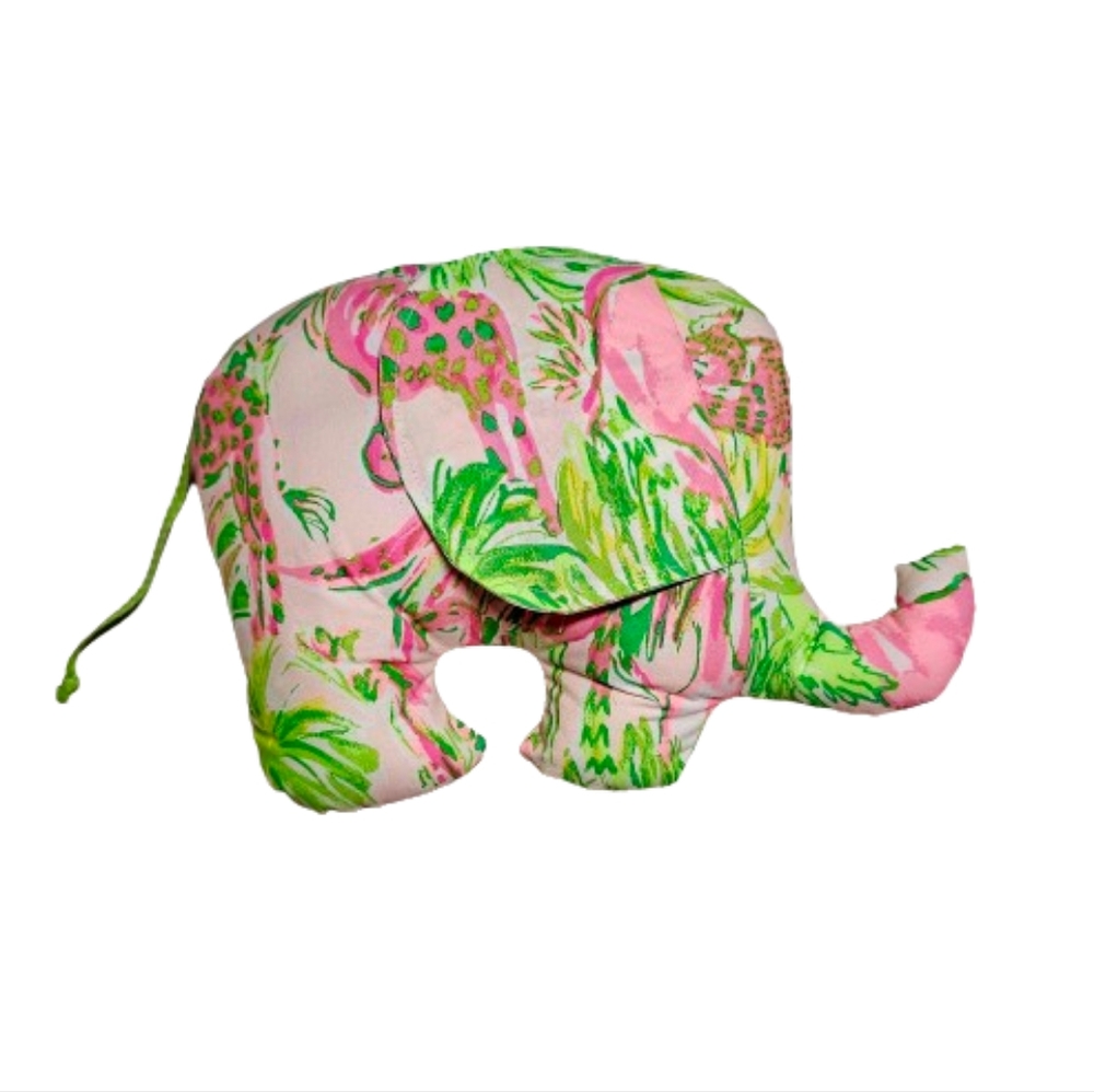 Lilly Pulitzer on Parade Elephant Plushie Handmade